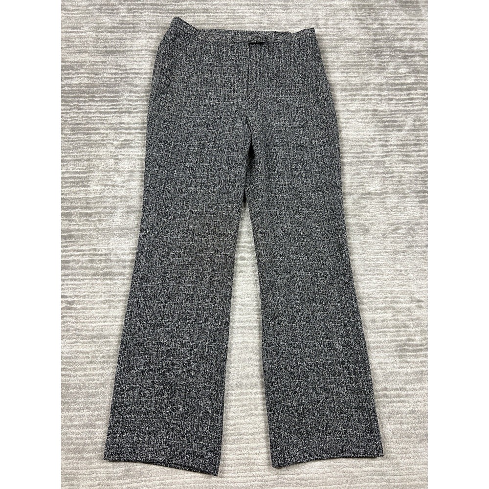 Sag Harbor Pants Womens 10P 10 Petite Gray Dress Polyester‎ Blend Casual